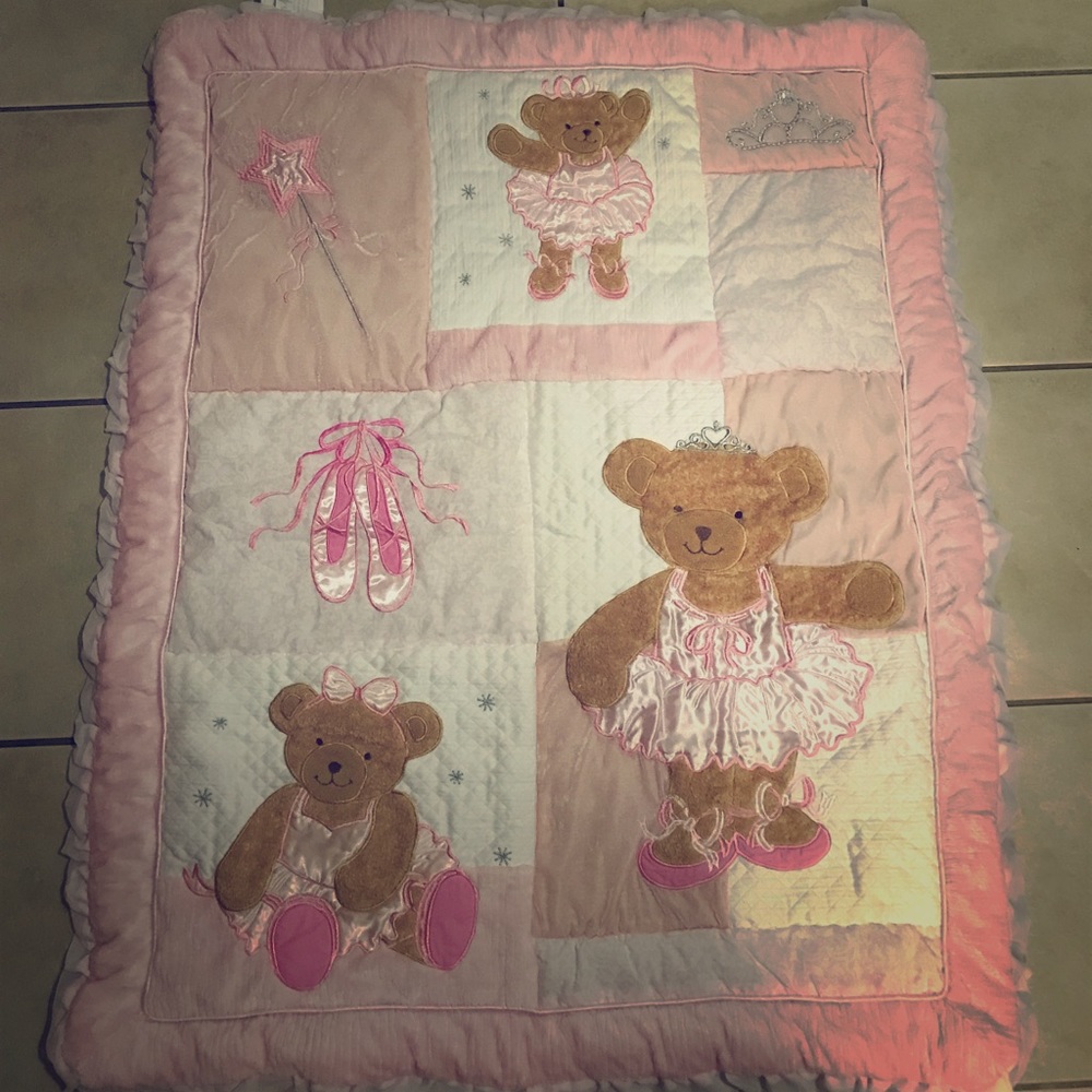 Pink Baby Ballerina Blanket